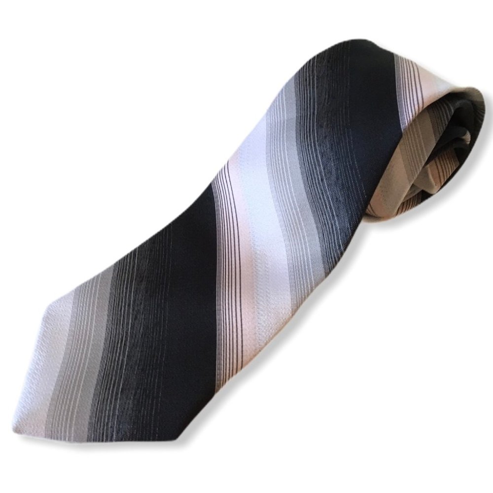 Gian Mario Men's Neck tie 100% polyester gray whit
